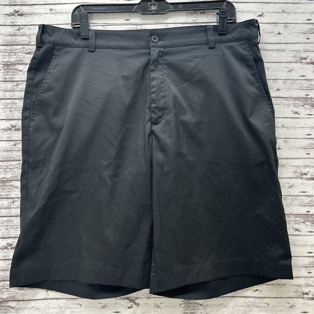 Nike Golf Tour Performance Shorts Men's Size 36 Black Dri-Fit Flat Front Chino